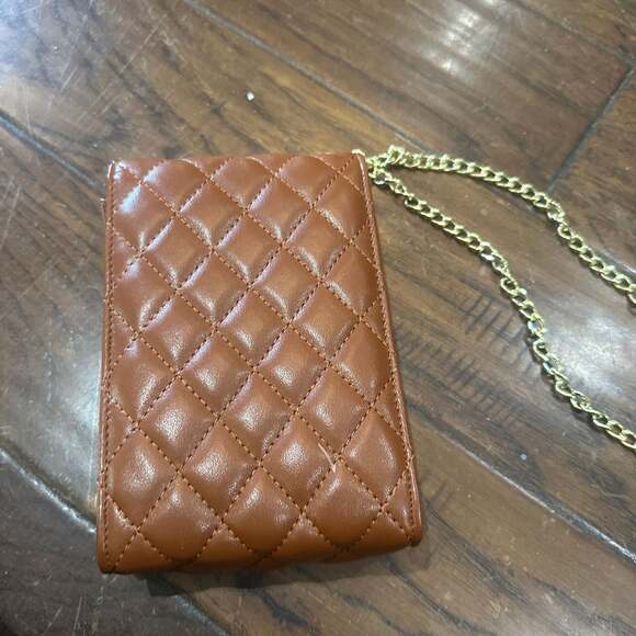 CLUCI Small Crossbody Cell Phone‎ Purse Quilted Vegan Leather Wallet Black - Picture 5 of 5